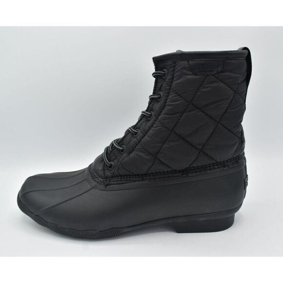 Sperry‎ Mens Size 10 M Saltwater Black Duck Nylon Water Resistant Lace Up Boots main image 8